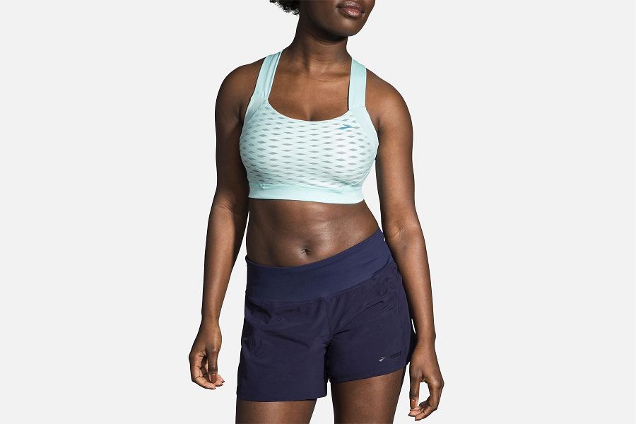 Brooks UpHold Crossback Women Apparel & Sports Bra Blue PIJ572139